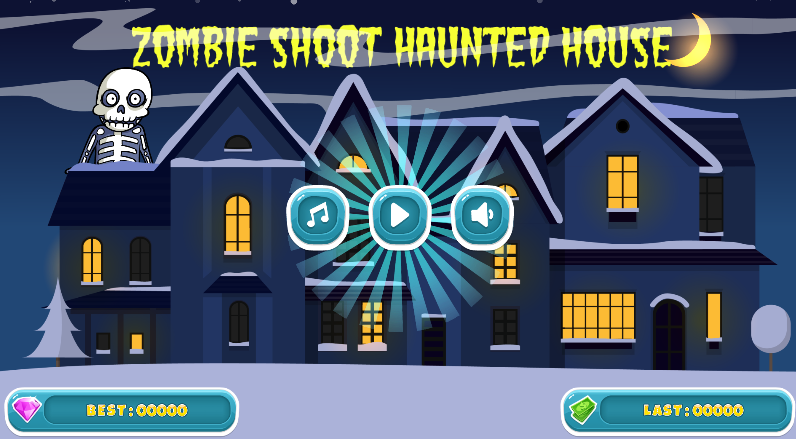 Cover image for ZOMBIE SHOOT HAUNTED HOUSE