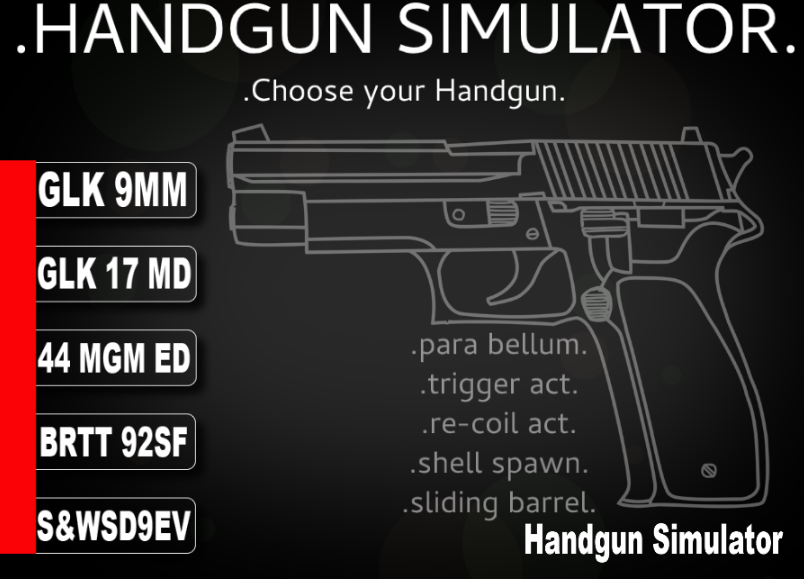 Cover image for HANDGUN SIMULATOR PARABELLUM