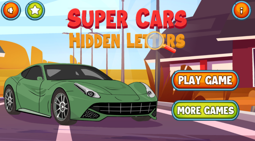 Cover image for Super Cars Hidden Letters