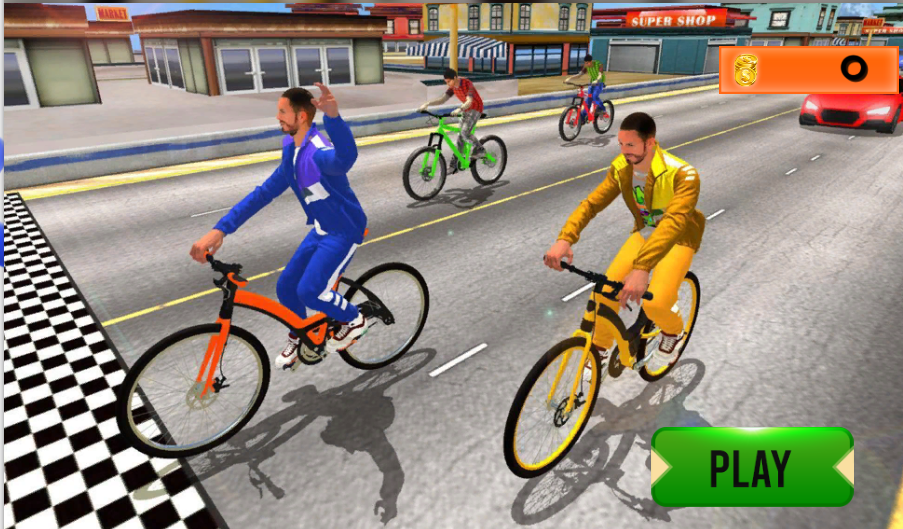 Cover image for Highway Bicycle Race Simulation Game