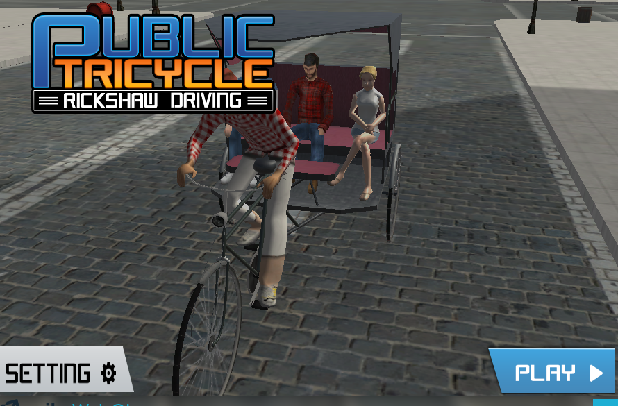 Cover image for Tricycle rickshaw driver city simulator