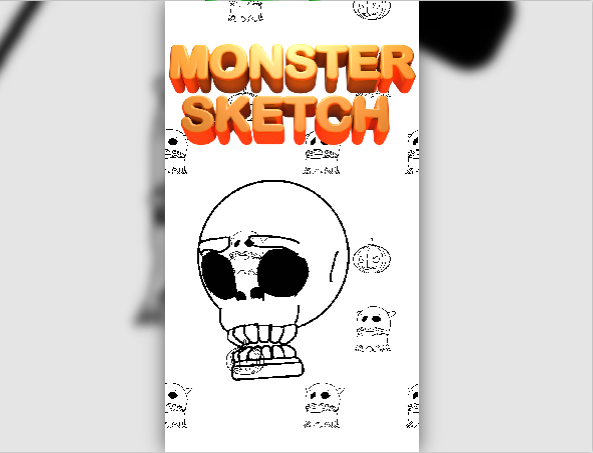 Cover image for Monster Sketch Drawing Game