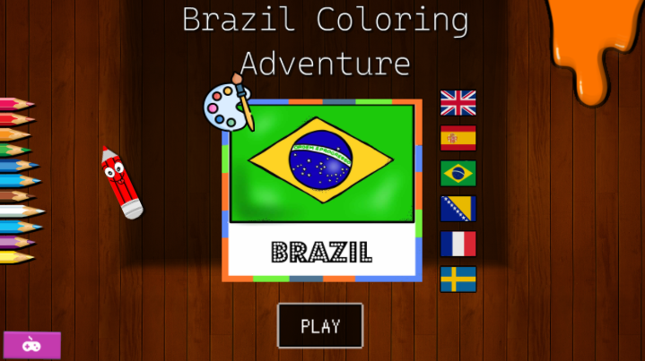 Cover image for Brazil Coloring Adventure
