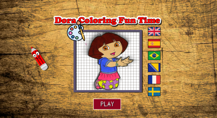 Cover image for Dora Coloring Fun Time