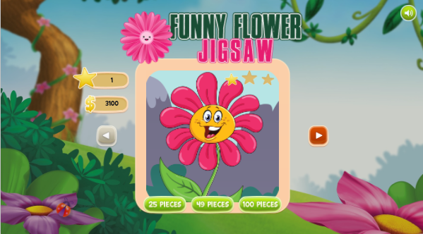 Cover image for Funny Flowers Jigsaw