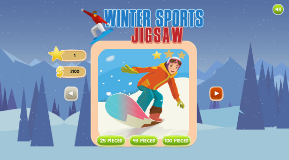 Cover image for Winter Sports Jigsaw