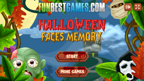Cover image for Halloween Faces Memory