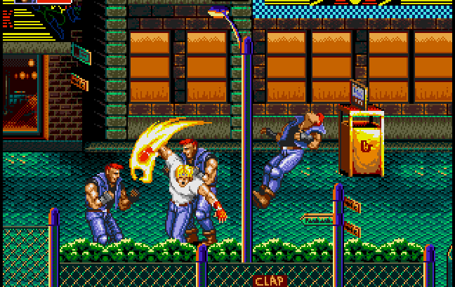 Melhor Jogo de Luta do Mega Drive Gênesis Streets of Rage 