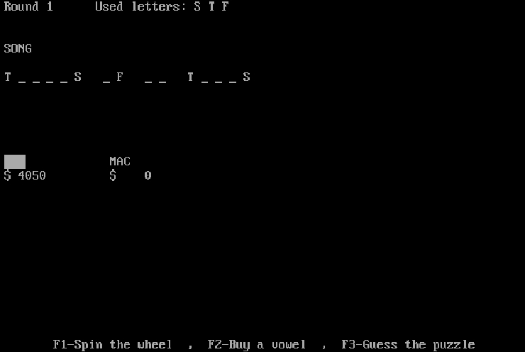 Cover image for IBM PC Wheel of Fortune