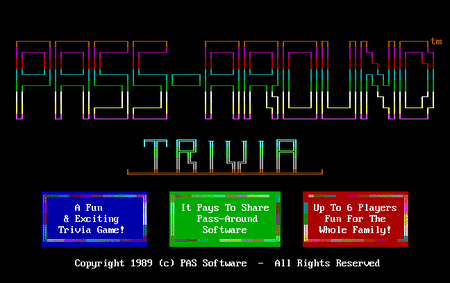 Cover image for Pass-Around Trivia Game