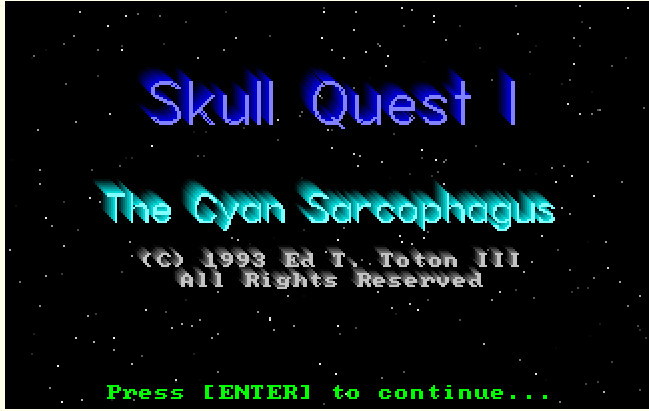 Cover image for Skull Quest I - The Cyan Sarcophagus