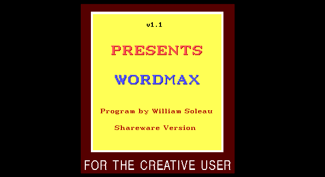 Cover image for Wordmax