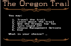 Oregon trail game retropi