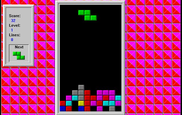 tetris screen burn