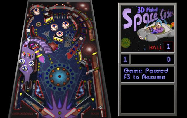3d space pinball game