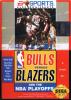 Bulls vs. Blazers and the NBA Playoffs - Cover Art Sega Genesis