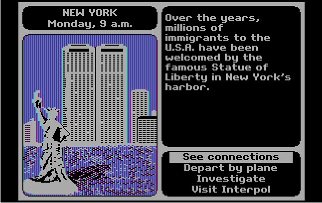 DOS Game: Where in the World is Carmen Sandiego (1985 Broderbund