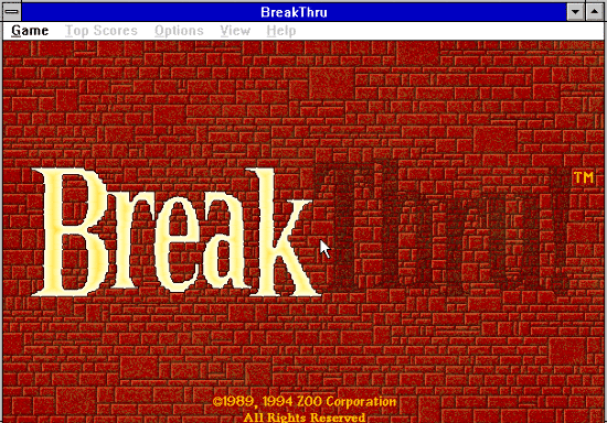 Cover image for BreakThru! Full Game Available